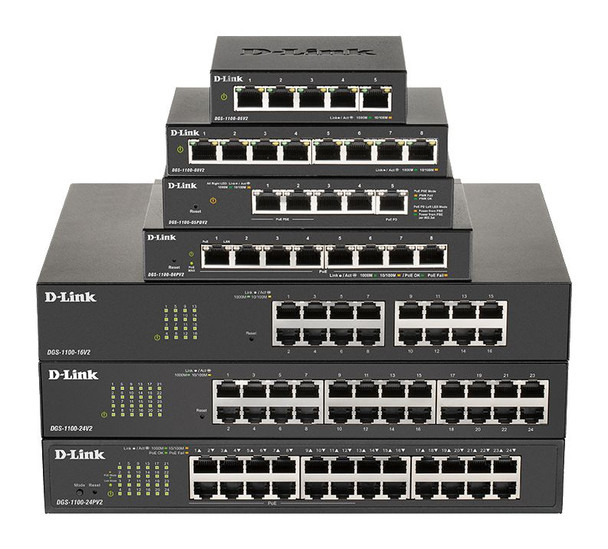 D-Link DGS-1100-08V2/E 8-Port Gigabit Smart Managed DGS-1100-08V2/E