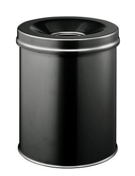 Durable 330501 3305-01 15 L Round Steel Black 330501
