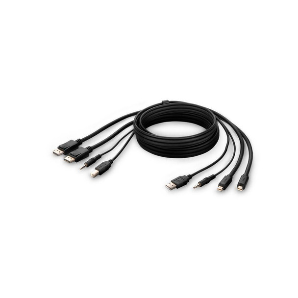 Belkin F1DN2CCBL-MP6T Kvm Cable Black 1.8 M F1DN2CCBL-MP6T