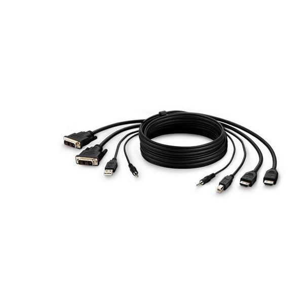 Belkin F1DN2CCBL-DH10T Kvm Cable Black 3 M F1DN2CCBL-DH10T