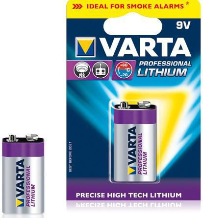 Varta 6122301401 Lithium 9V-Block 6 LR 61 6122301401