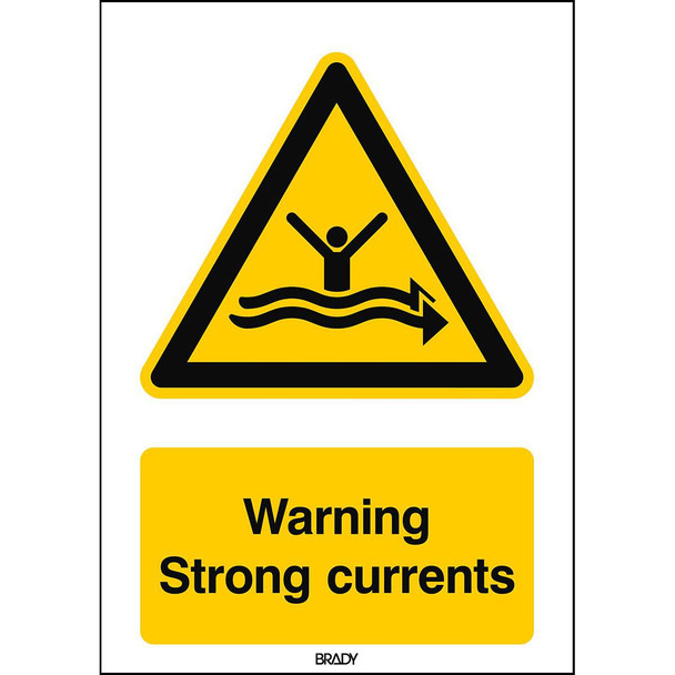 Brady W/W057/EN500/PP-210X297-1 ISO Safety Sign - Warning W/W057/EN500/PP-210X297-1