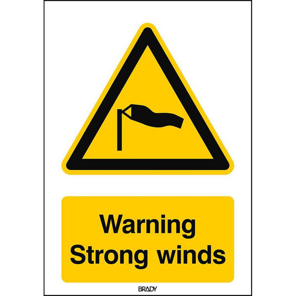 Brady W/W064/EN507/ALU-297X420-1 ISO Safety Sign - Warning W/W064/EN507/ALU-297X420-1