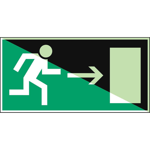Brady E/X359/NT-SA-PHOLUMC-400X200/1-B Glow-in-the-dark safety sign E/X359/NT-SA-PHOLUMC-400X200/1-B