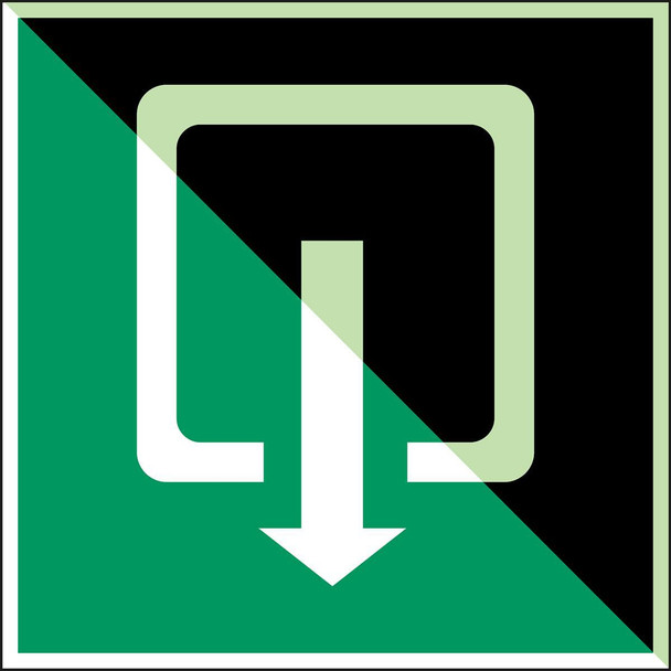 Brady E/X372/NT-SA-PHOLUMC-200X200/1-B Glow-in-the-dark safety sign E/X372/NT-SA-PHOLUMC-200X200/1-B