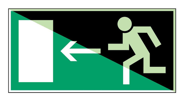 Brady E/X358/NT-SA-PHOLUMC-300X150/1-B Glow-in-the-dark safety sign E/X358/NT-SA-PHOLUMC-300X150/1-B