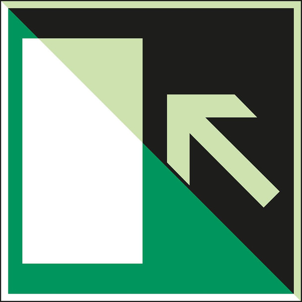 Brady E/X389/NT-SA-PHOLUMC-200X200/1-B Glow-in-the-dark Safety Sign E/X389/NT-SA-PHOLUMC-200X200/1-B