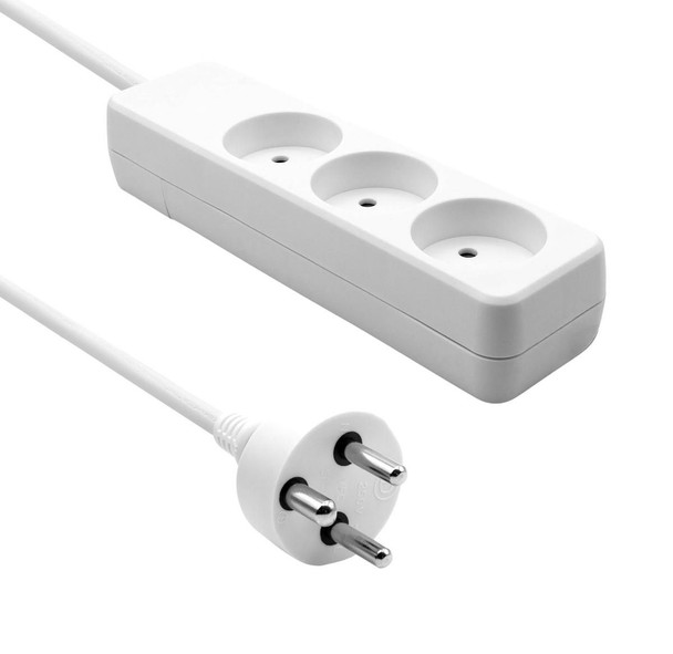 ProXtend K3-K04W Danish Power Strip 3-way 4M K3-K04W