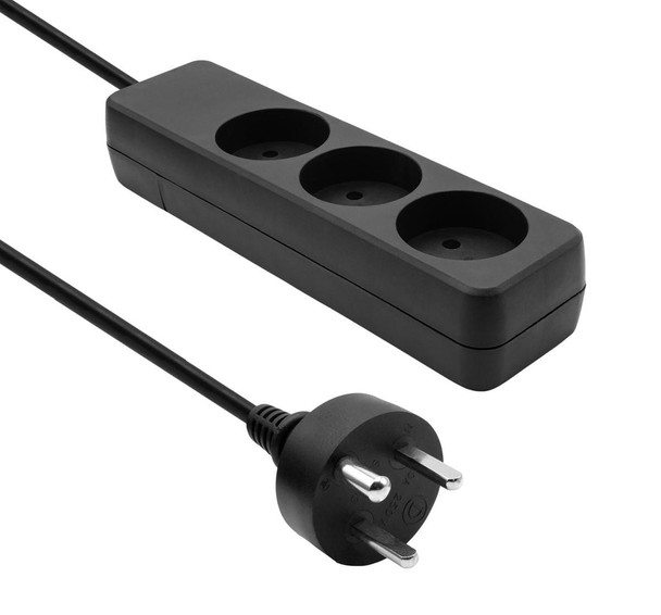 ProXtend K3-KIT07B Danish Power Strip 3-way 7M K3-KIT07B