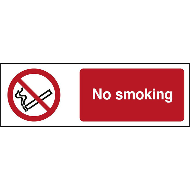 Brady STEN P002-297X105-PE-CRD/1 ISO 7010 Sign - No smoking - STEN P002-297X105-PE-CRD/1