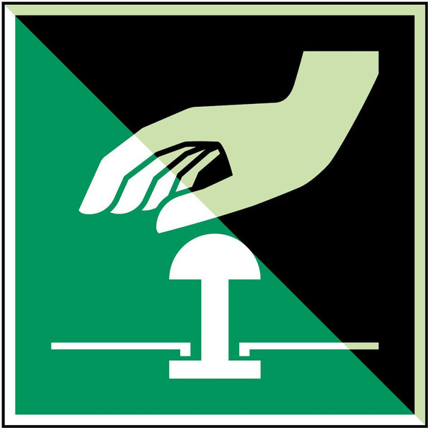 Brady E/E020/NT-SA-PHOLUMC-150X150/1-B Glow-in-the-dark Safety Sign E/E020/NT-SA-PHOLUMC-150X150/1-B