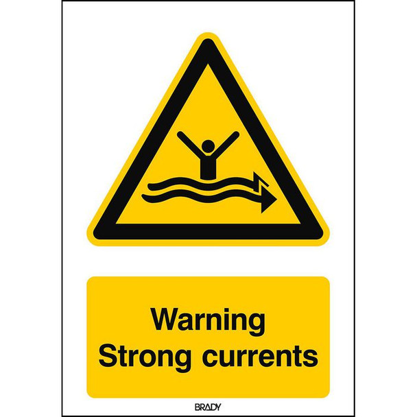 Brady W/W057/EN500/PE-210X297-1 ISO Safety Sign - Warning W/W057/EN500/PE-210X297-1