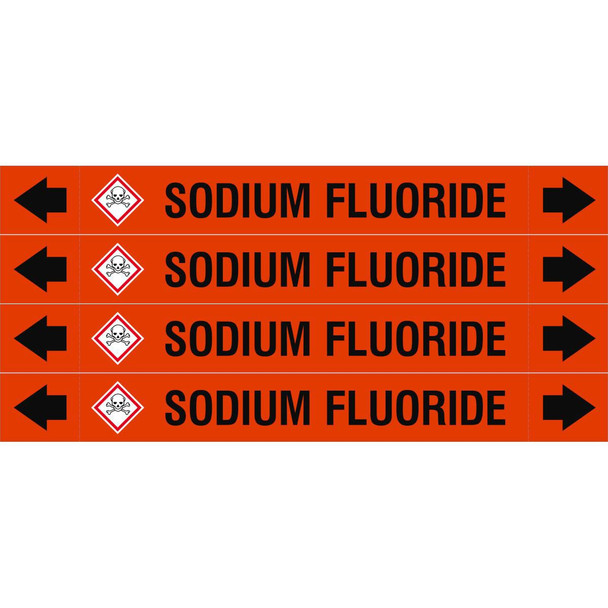 Brady ASMEPM-26X230MM-SODIUM FLUORIDE ASME - Pipemarkers - Sodium ASMEPM-26X230MM-SODIUM FLUORIDE
