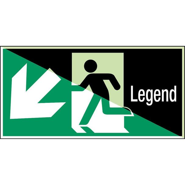 Brady E/A225/E001/EN30-PP-PHOLUMC-300X150/1-B Glow-in-the-dark safety sign E/A225/E001/EN30-PP-PHOLUMC-300X150/1-B