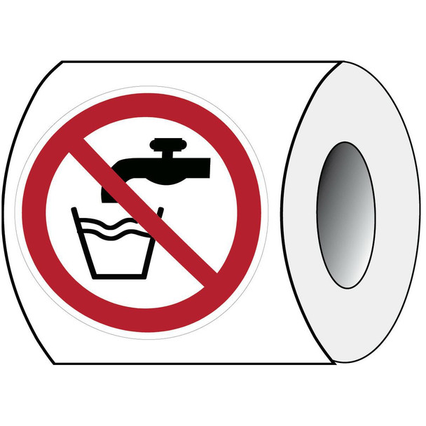 Brady PIC P005-DIA 100-PE-ROLL/1 ISO Safety Sign - Not PIC P005-DIA 100-PE-ROLL/1