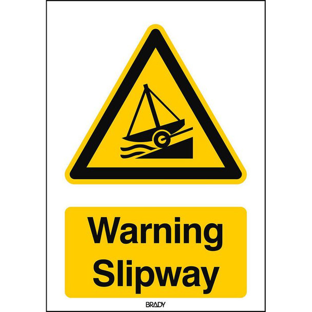 Brady W/W044/EN487/ALU-148X210-1 ISO Safety Sign - Warning W/W044/EN487/ALU-148X210-1