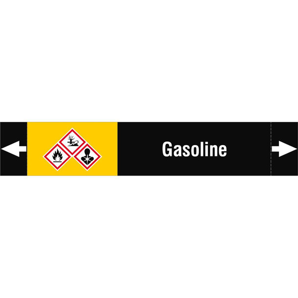 Brady ISO20560PM-180X1000-GASOLINE ISO 20560 Pipe Markers - ISO20560PM-180X1000-GASOLINE