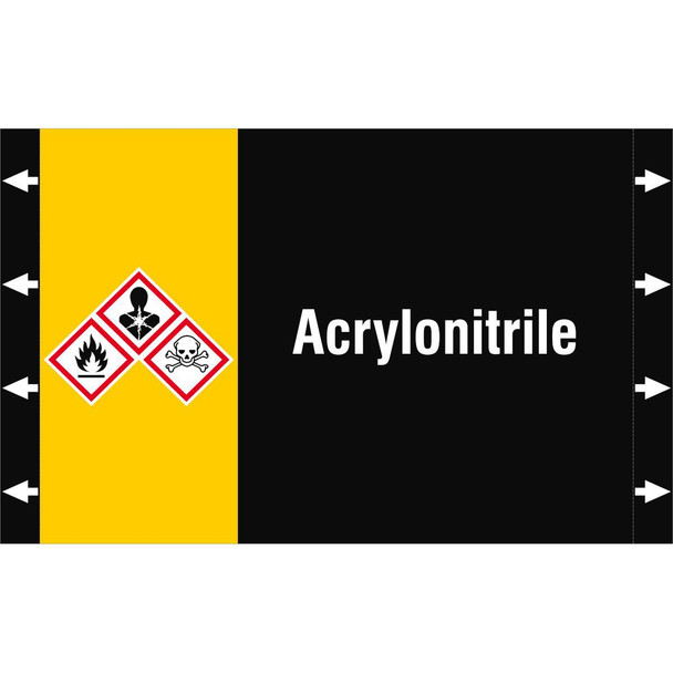 Brady ISO20560PM-340X210-ACRYLONITRILE ISO 20560 Pipe Markers - ISO20560PM-340X210-ACRYLONITRILE