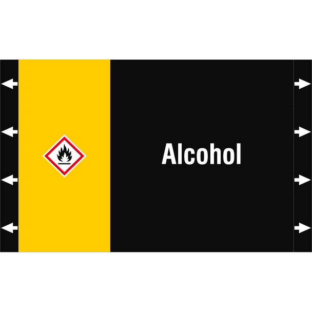 Brady ISO20560PM-340X210-ALCOHOL ISO 20560 Pipe Markers - ISO20560PM-340X210-ALCOHOL