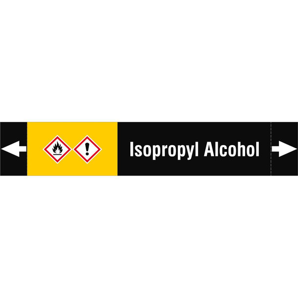 Brady ISO20560PM-165X30-ISOPROPYL ALCOHOL ISO 20560 Pipe Markers - ISO20560PM-165X30-ISOPROPYL ALCOHOL