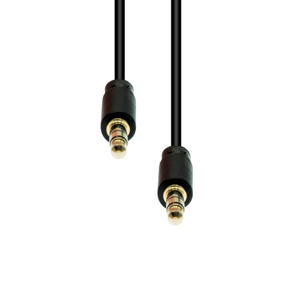 ProXtend M3S-02 3-Pin Slim Cable M-M Black 2M M3S-02