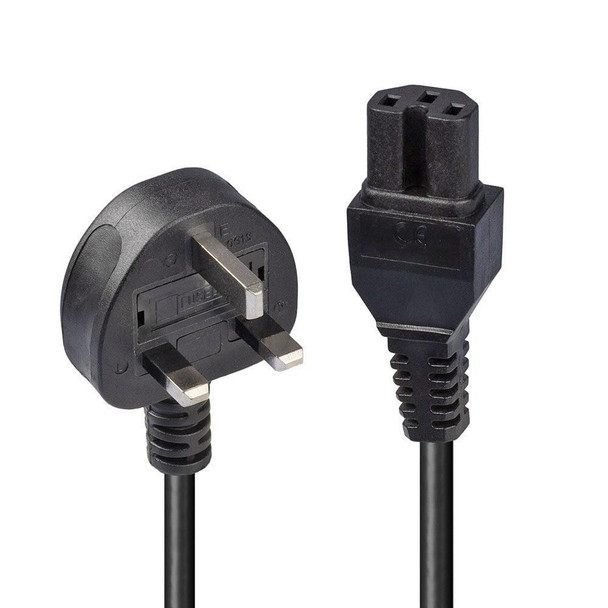 Lindy 30458 2M Mains  3 Pin Plug To Hot 30458