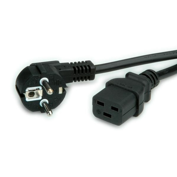 Value 19.99.1552 Power Cable Black 2 M Cee7/7 19.99.1552