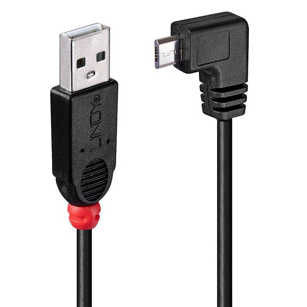 Lindy 31975 Usb2.0 A/Micro-B 90Degree 0.5M 31975