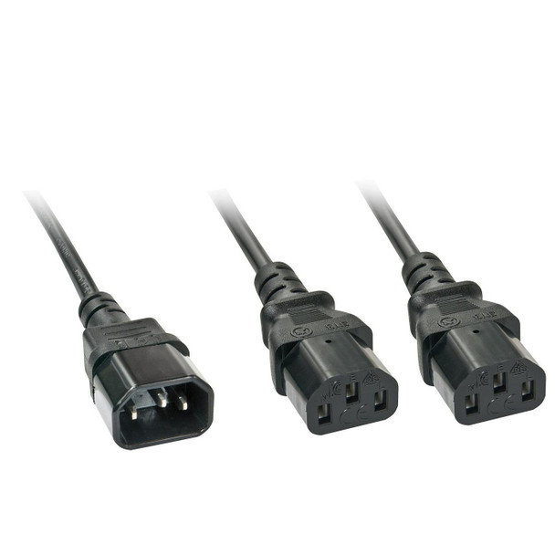 Lindy 30039 2M C14 To 2X C13 Y Extension 30039