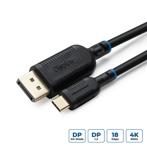 MicroConnect MC-USBCDP2 USB-C Displayport cable 2m MC-USBCDP2