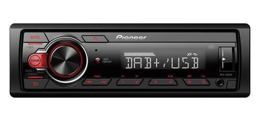 Pioneer MVH-130DABAN Car Media Receiver Black. Red MVH-130DABAN