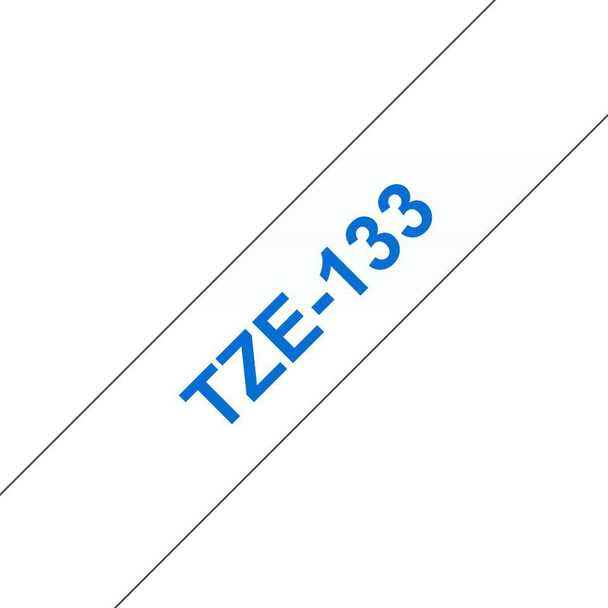 Brother TZE133 Tape Blue on Clear 12mm TZE133