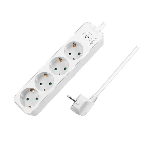 LogiLink LPS245 Power Extension 1.5 M 4 Ac LPS245