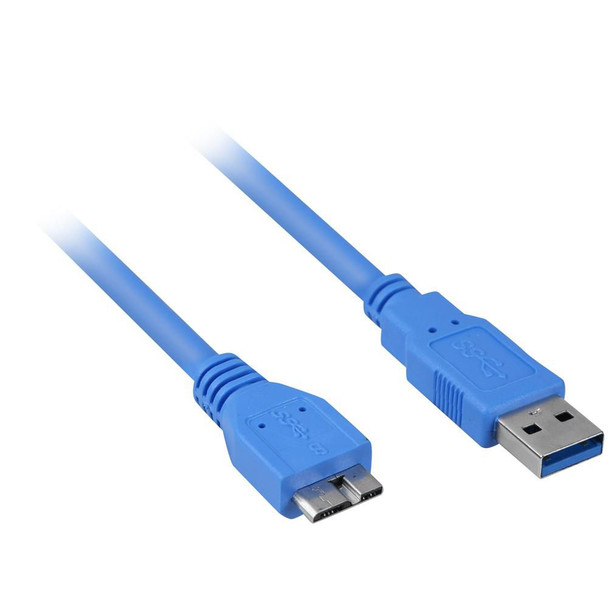 Sharkoon 4044951010929 Micro Usb 3.0 Usb Cable 3 M 4044951010929
