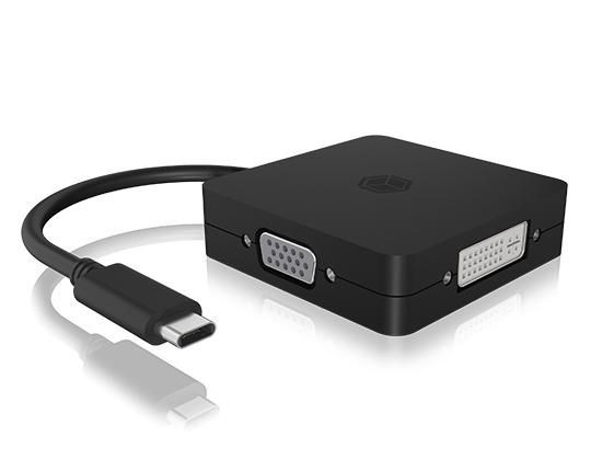ICY BOX IB-DK1104-C 0.15 M Usb Type-C Dvi + Vga + IB-DK1104-C
