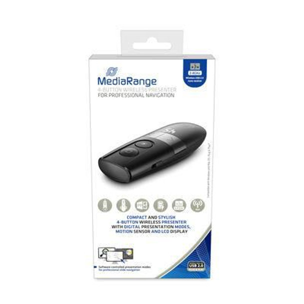 MediaRange MROS222 Wireless Presenter Rf Black. MROS222