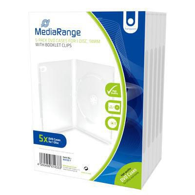 MediaRange BOX30-T Dvd Case for 1 Disc. 14Mm. BOX30-T