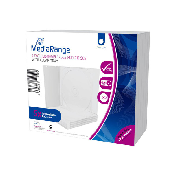 MediaRange BOX31-T-2 Cajas Cd Doble. 10 Mm. BOX31-T-2