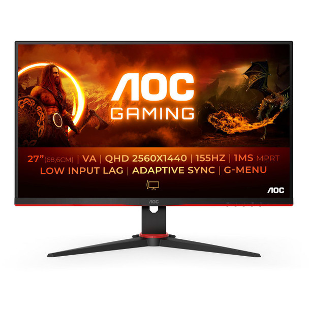 AOC Q27G2E/BK Bk Computer Monitor 68.6 Cm Q27G2E/BK