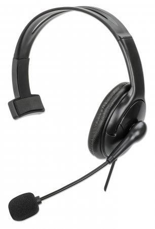 Manhattan 180849 Mono Over-Ear Headset Usb. 180849