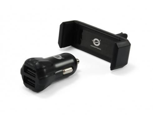 Conceptronic CUSBCAR2AKIT 2-Port-USB-Kfz-Ladegera�teset CUSBCAR2AKIT