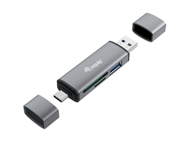 Equip 245460 Card Reader With Usb 3.0 Hub. 245460