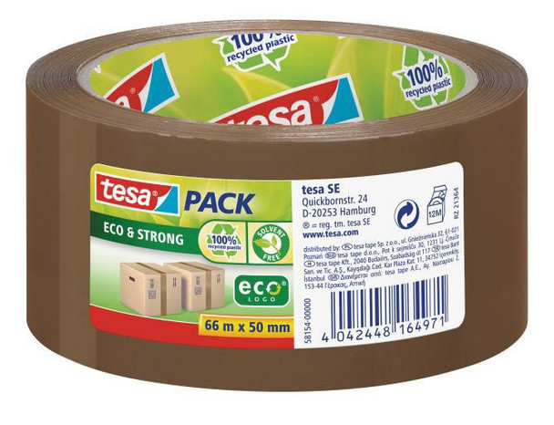 Tesa 58154-00000-00 Stationery Tape 66 M Brown 1 58154-00000-00