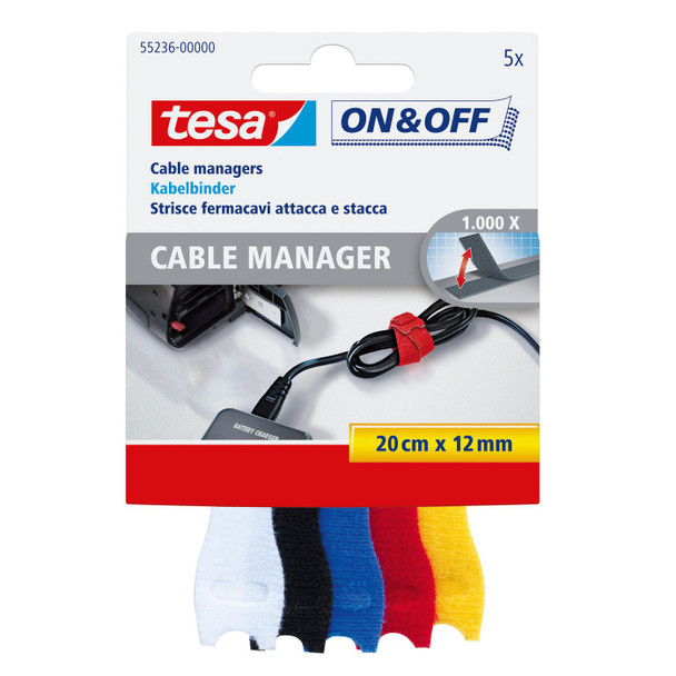 Tesa 55236-00000-01 On & Off Cable Tie Black. 55236-00000-01