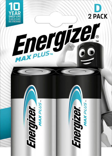 Energizer E301323900 Max Plus Single-Use Battery D E301323900