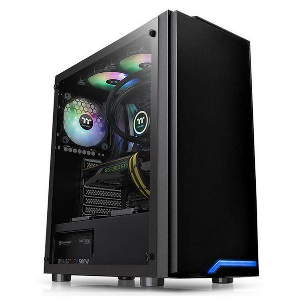 ThermalTake CA-1L4-00M1WN-02 H100 Tg Midi Tower Black CA-1L4-00M1WN-02