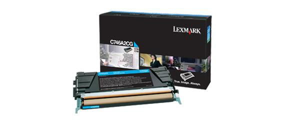 Lexmark C746A2CG Toner Cartridge 1 PcS C746A2CG