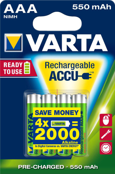 Varta 56743 101 404 Ready2Use Hr03 4Pcs 56743 101 404
