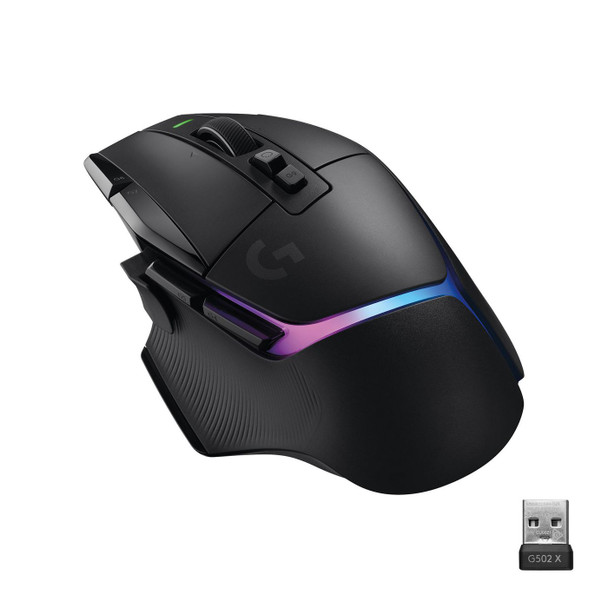 Logitech 910-006162 G502 X Plus Mouse Right-Hand 910-006162