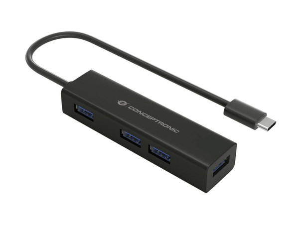Conceptronic HUBBIES07B Hubbies Usb-C To 4-Port Usb HUBBIES07B